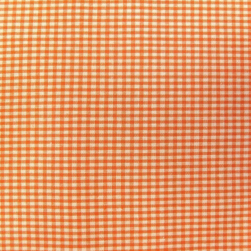 Tissu Vichy Mini carreaux 3 mm Orange