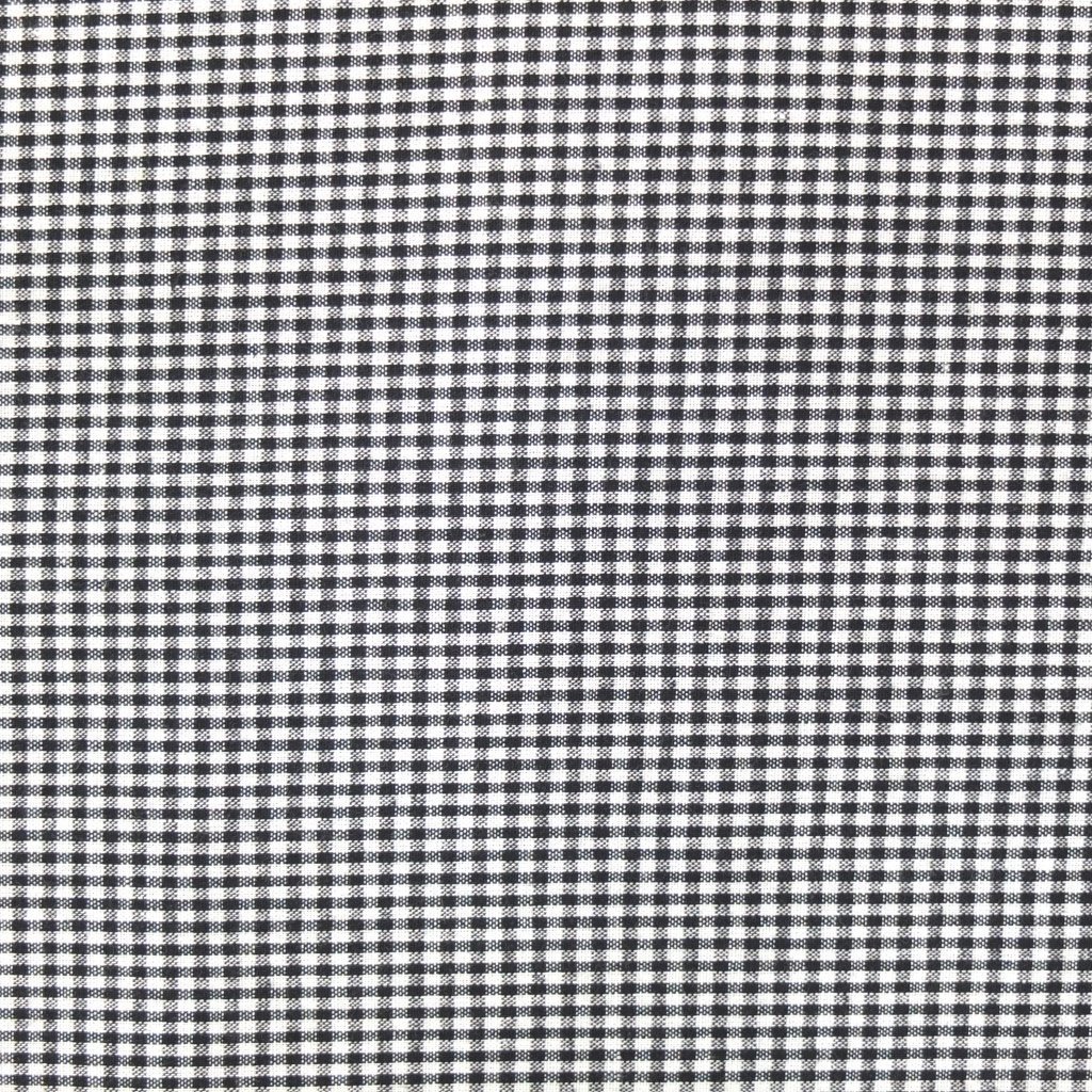 Tissu Vichy Mini carreaux 3 mm Noir