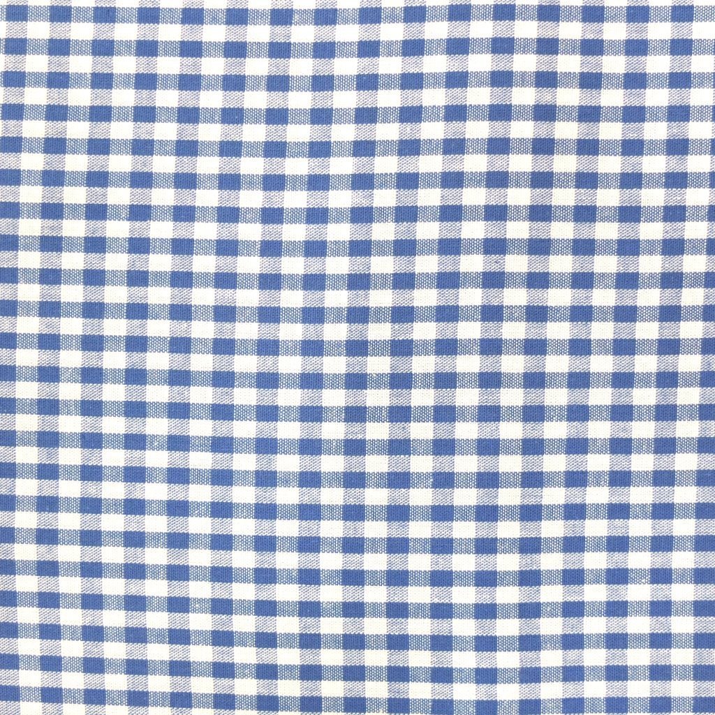 Tissu Vichy Petits carreaux 5 mm Bleu roi