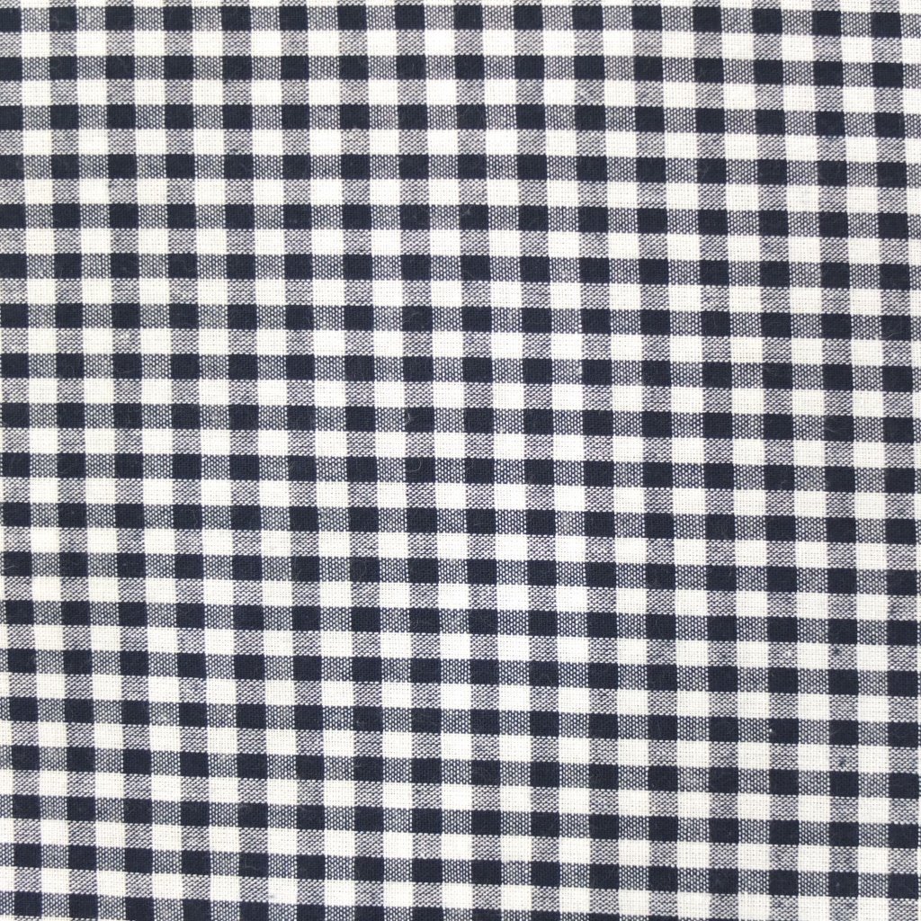 Tissu Vichy Petits carreaux 5 mm Bleu marine