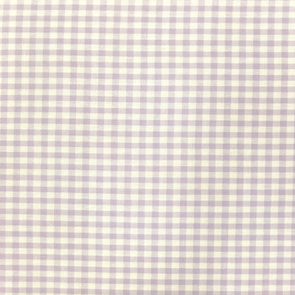 Tissu Vichy Petits carreaux 5 mm Lavande