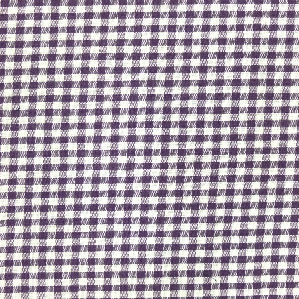 Tissu Vichy Petits carreaux 5 mm Violet