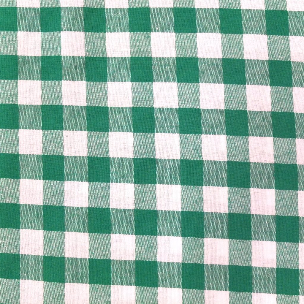 Tissu Vichy Très grands carreaux 17 mm Vert