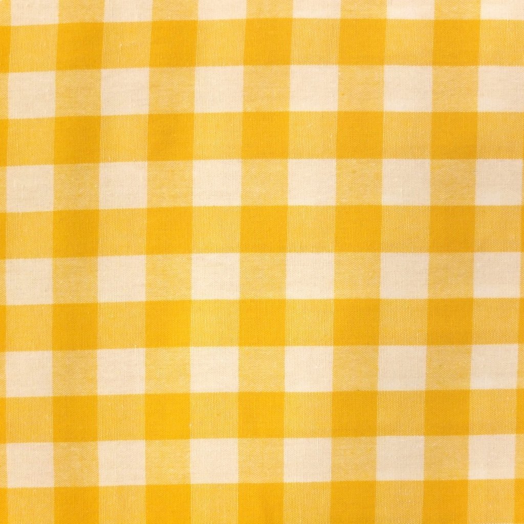 Tissu Vichy Très grands carreaux 17 mm Jaune