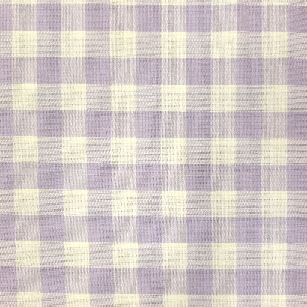 Tissu Vichy Très grands carreaux 17 mm Lavande