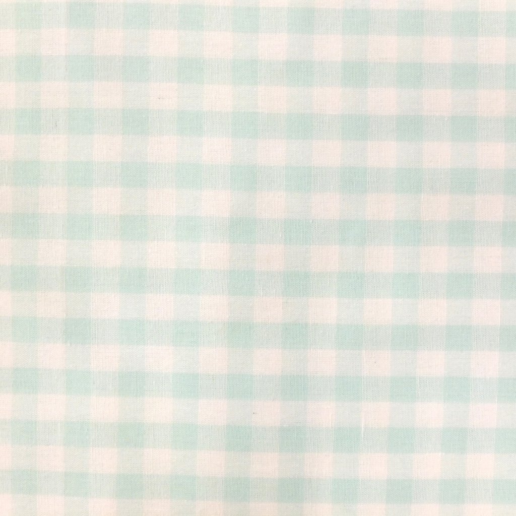 Tissu Vichy Grands carreaux 10 mm Vert menthe