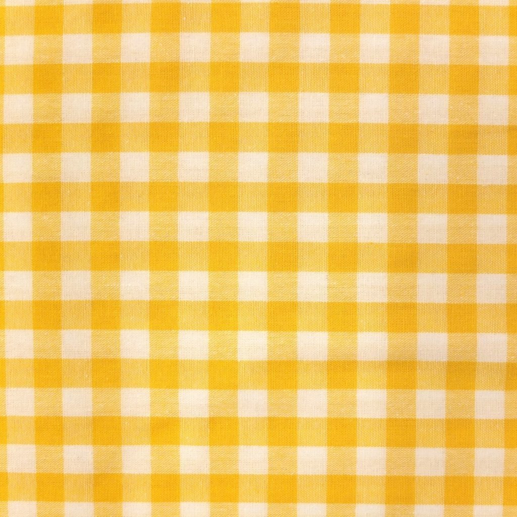 Tissu Vichy Grands carreaux 10 mm Jaune