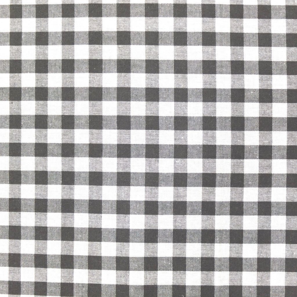 Tissu Vichy Grands carreaux 10 mm Taupe
