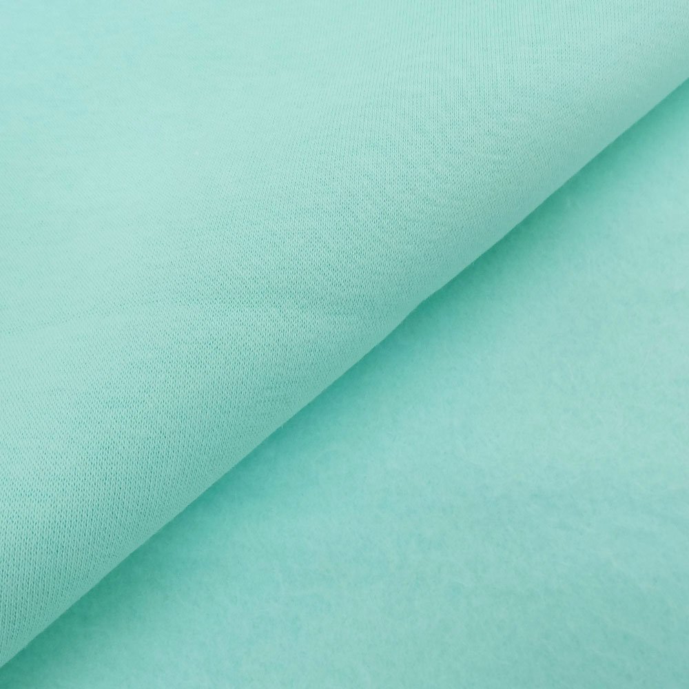 Tissu Molleton Sweat uni Vert opaline