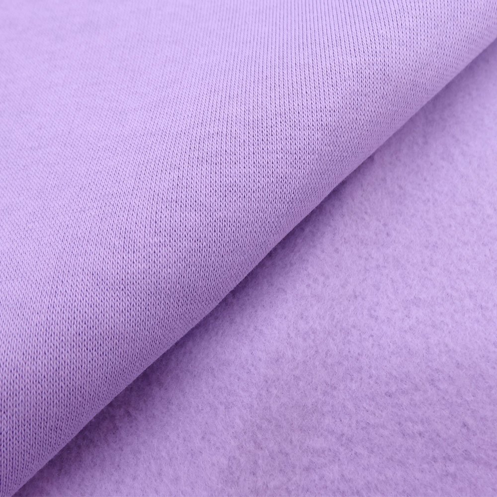 Tissu Molleton Sweat uni Parme