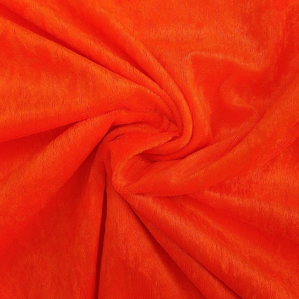 Panne de velours Orange fluo