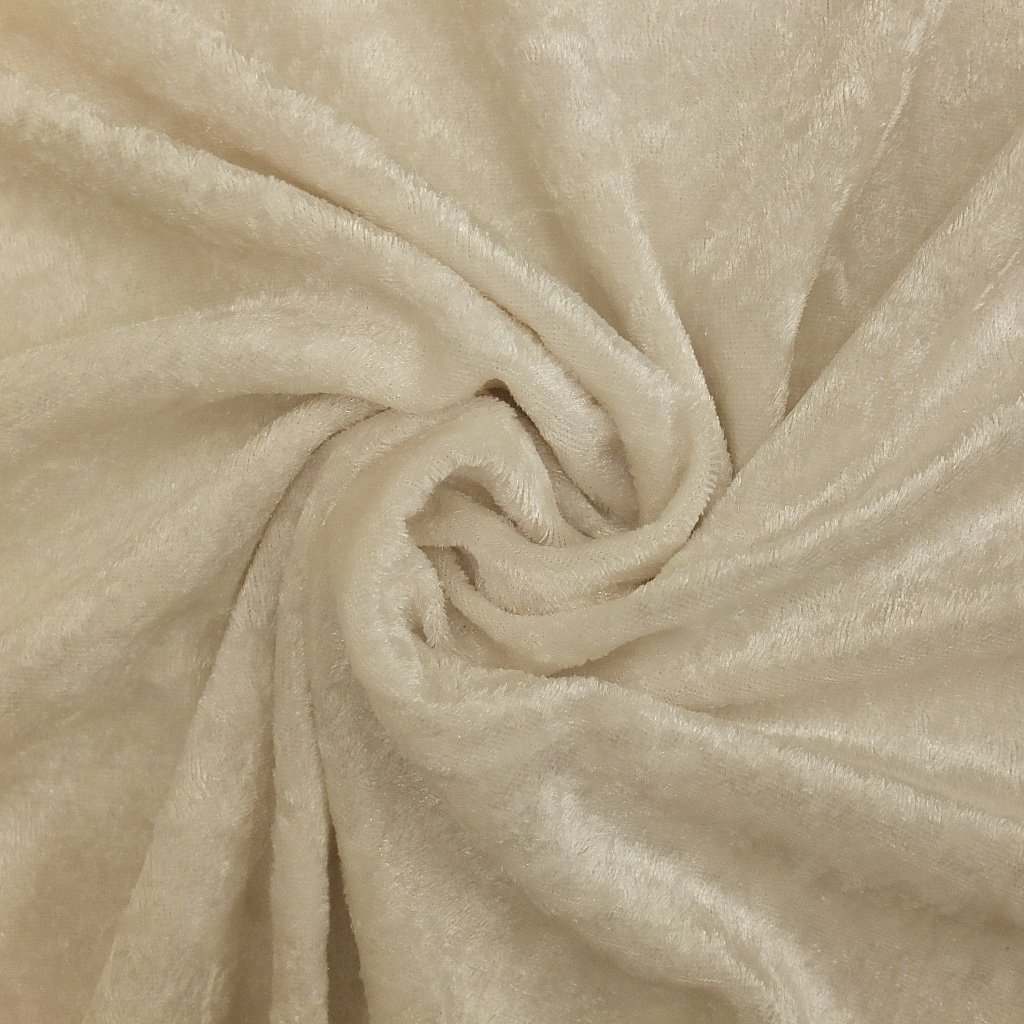Panne de velours Blanc cassé