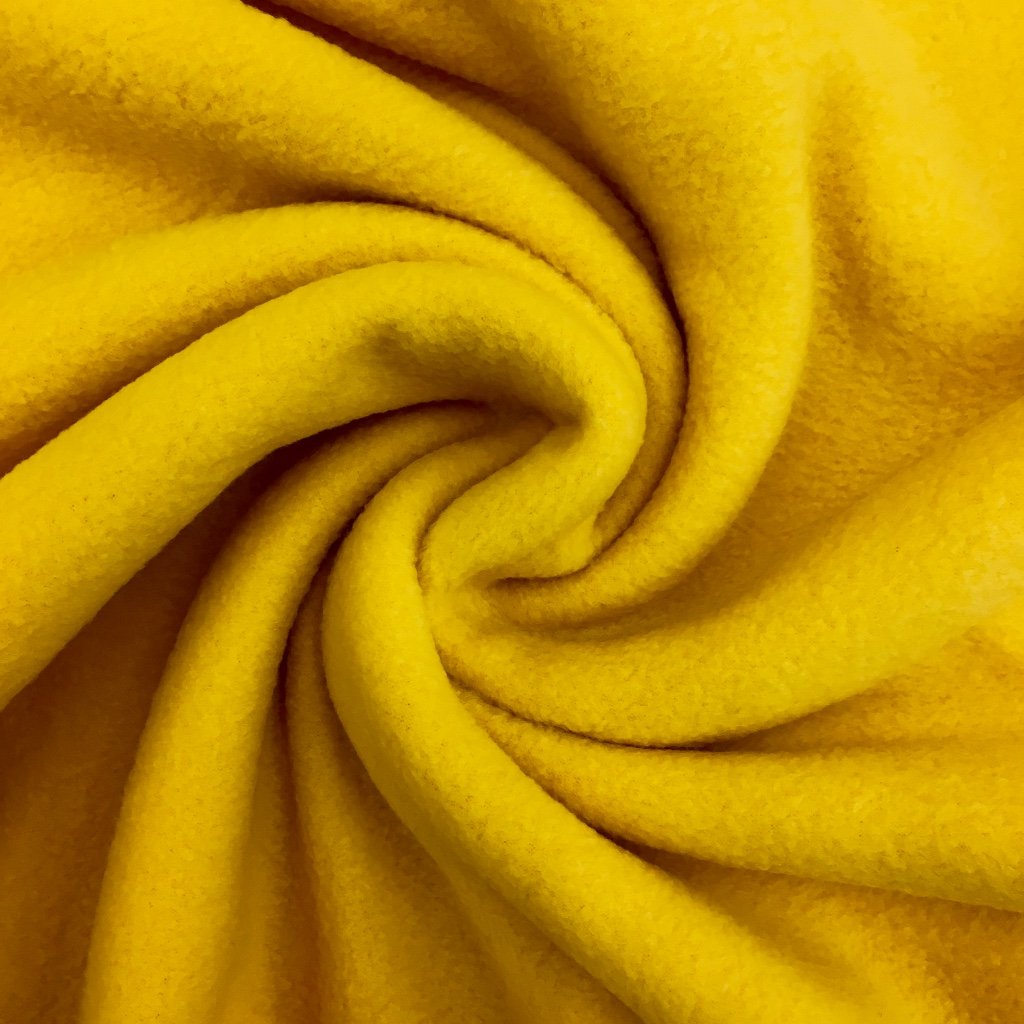 Tissu Polaire uni Jaune