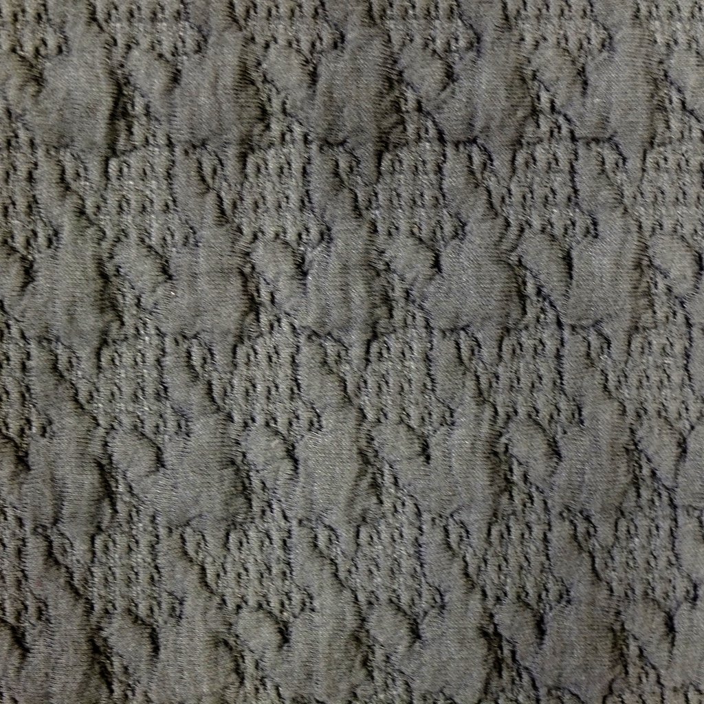 Tissu Jaquard Bubble Pied de Poule Gris anthracite