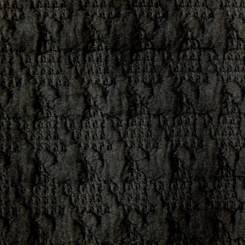 Tissu Jaquard Bubble Pied de Poule Noir