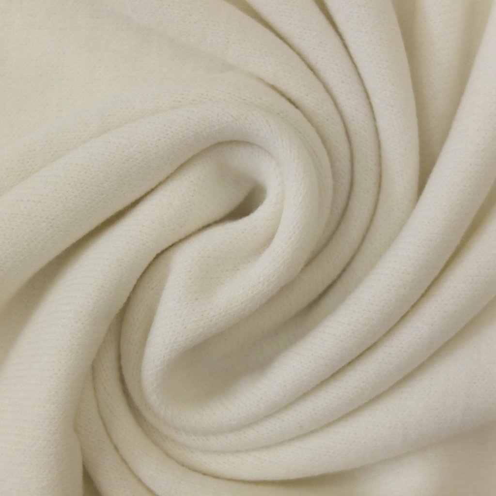 Tissu Maille pull Blanc cassé