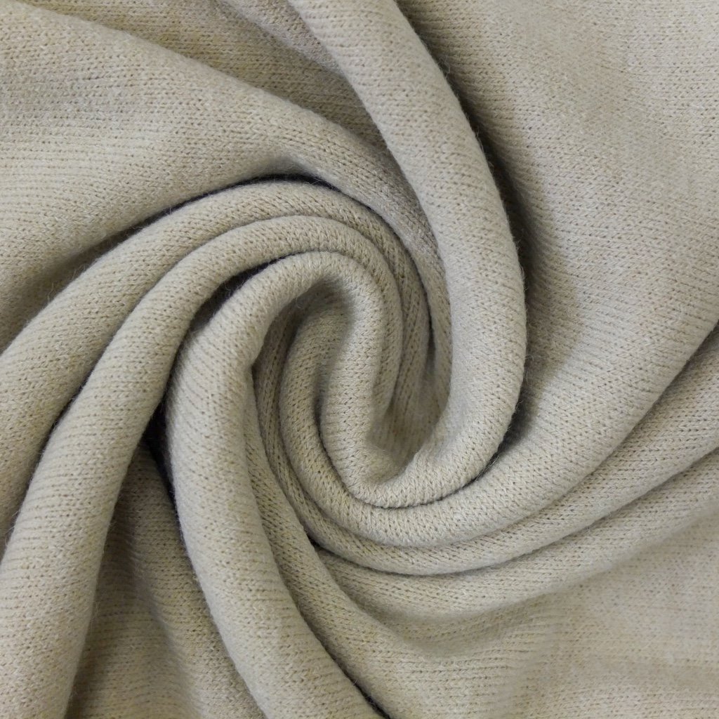 Tissu Maille pull Beige