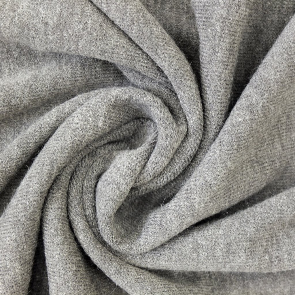 Tissu Maille pull Gris