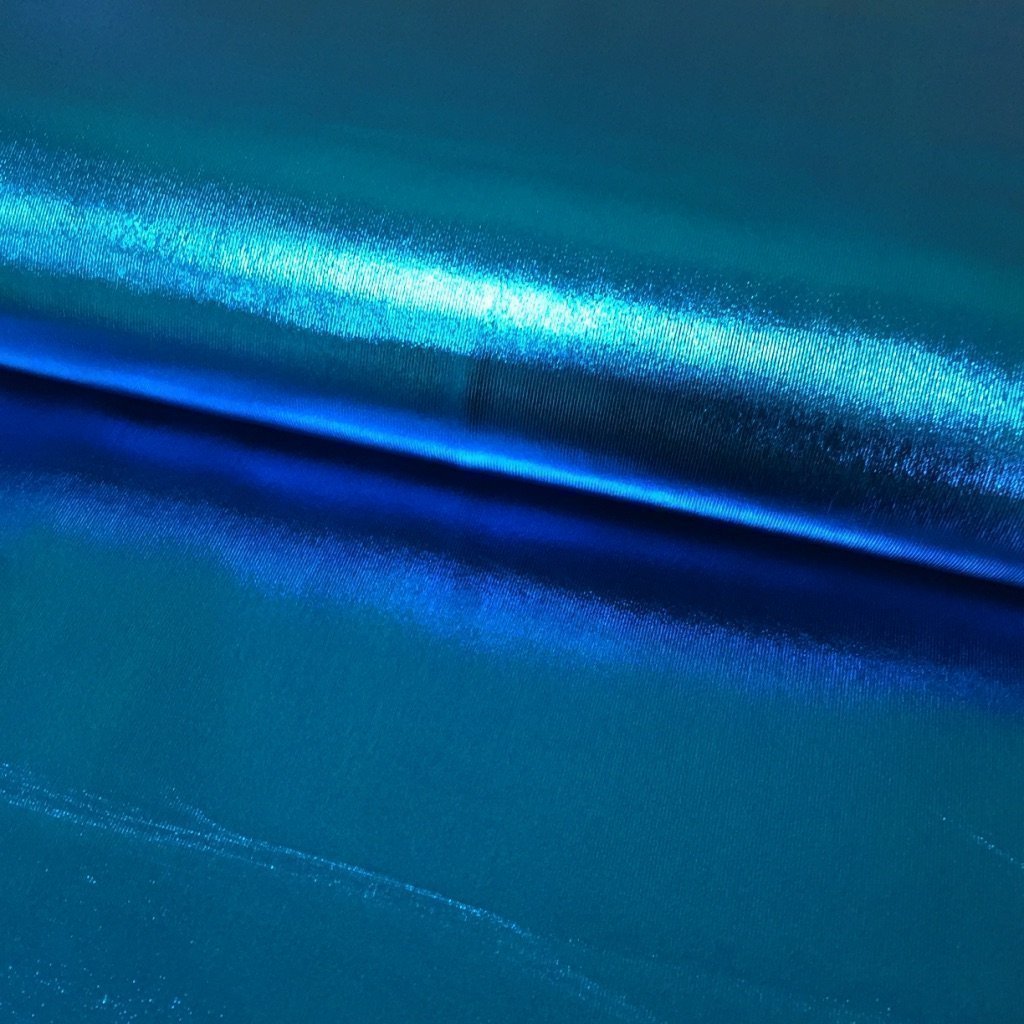 Tissu Lamé brillant Bleu électrique