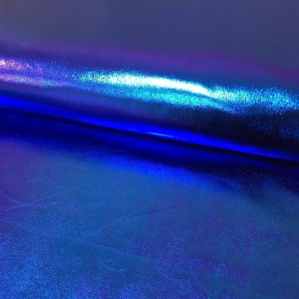 Tissu Lamé brillant Bleu marine