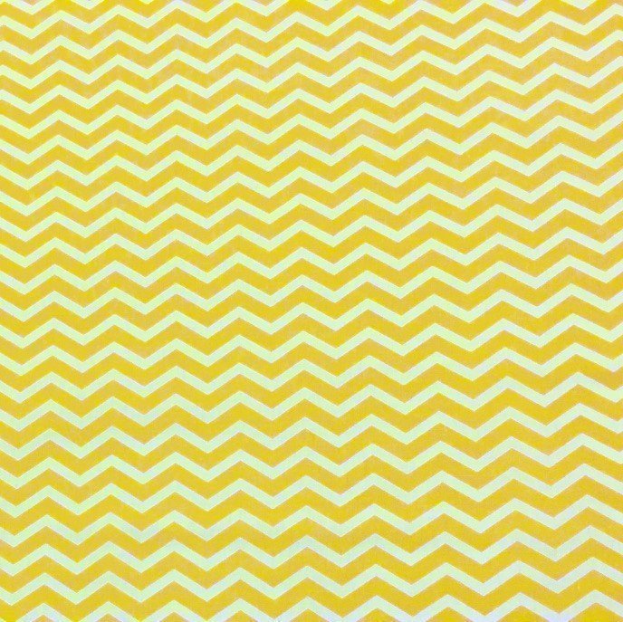 Tissu Coton Imprimé Arty Chevrons Jaune