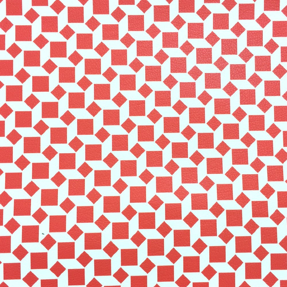 Tissu Simili cuir Cancun Rouge