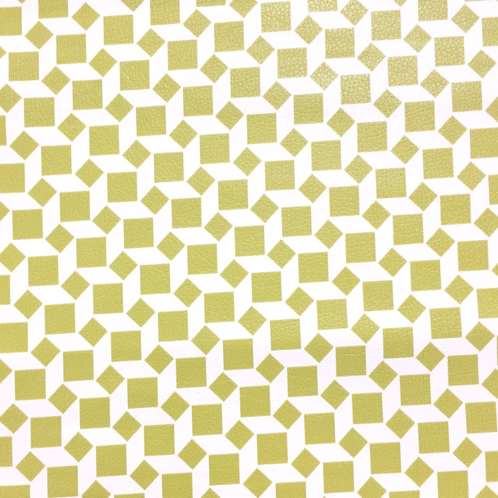 Tissu Simili cuir Cancun Vert pomme