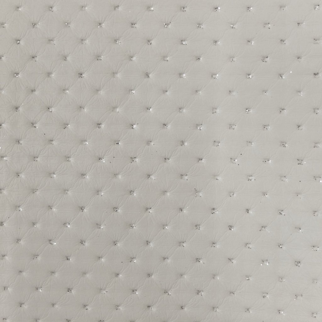 Simili cuir Strass Blanc