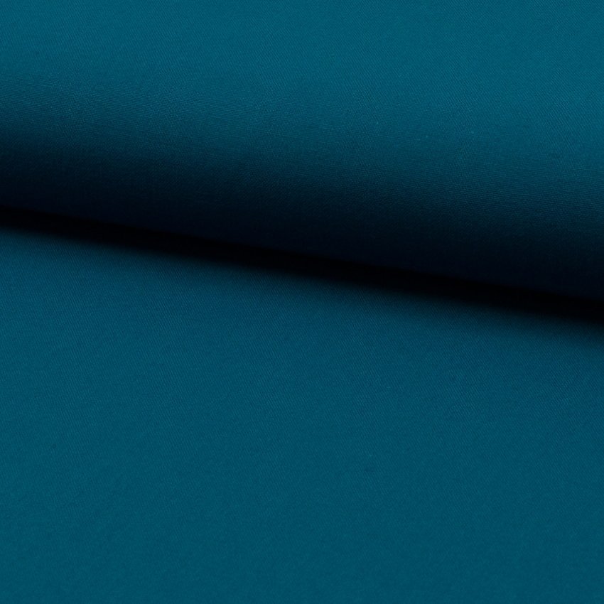 Tissu Coton uni Bleu pétrole