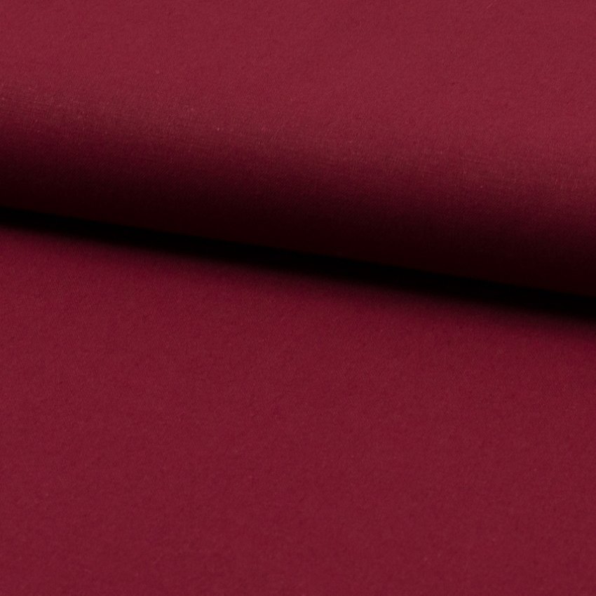 Tissu Coton uni Bordeaux