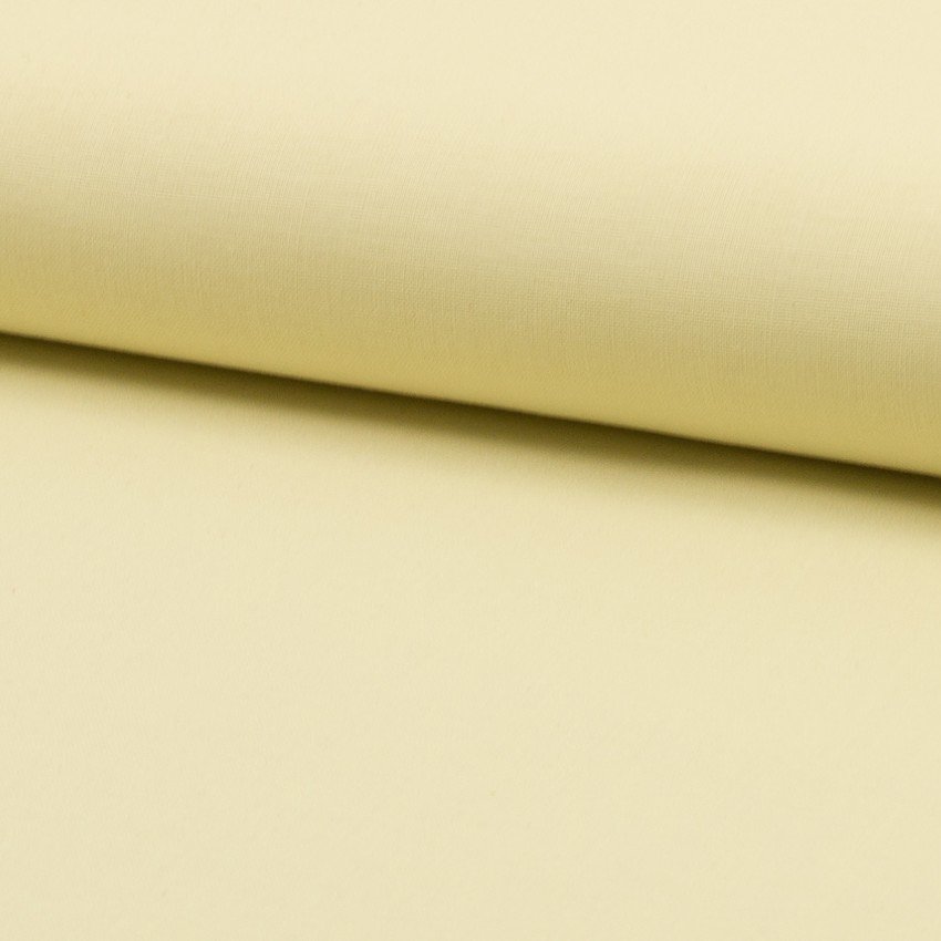 Tissu Coton uni Vanille