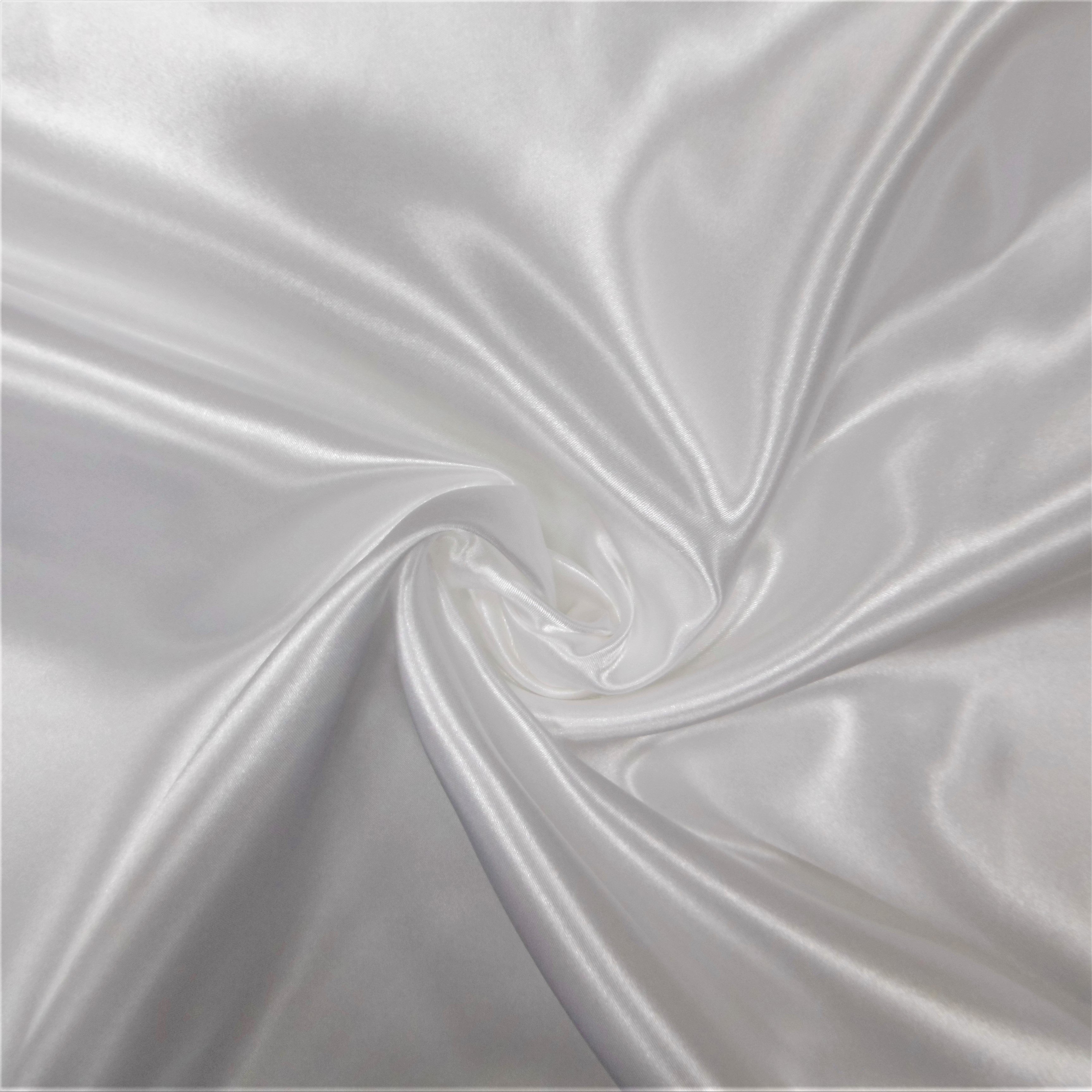 Tissu Doublure Satin Deluxe Blanc