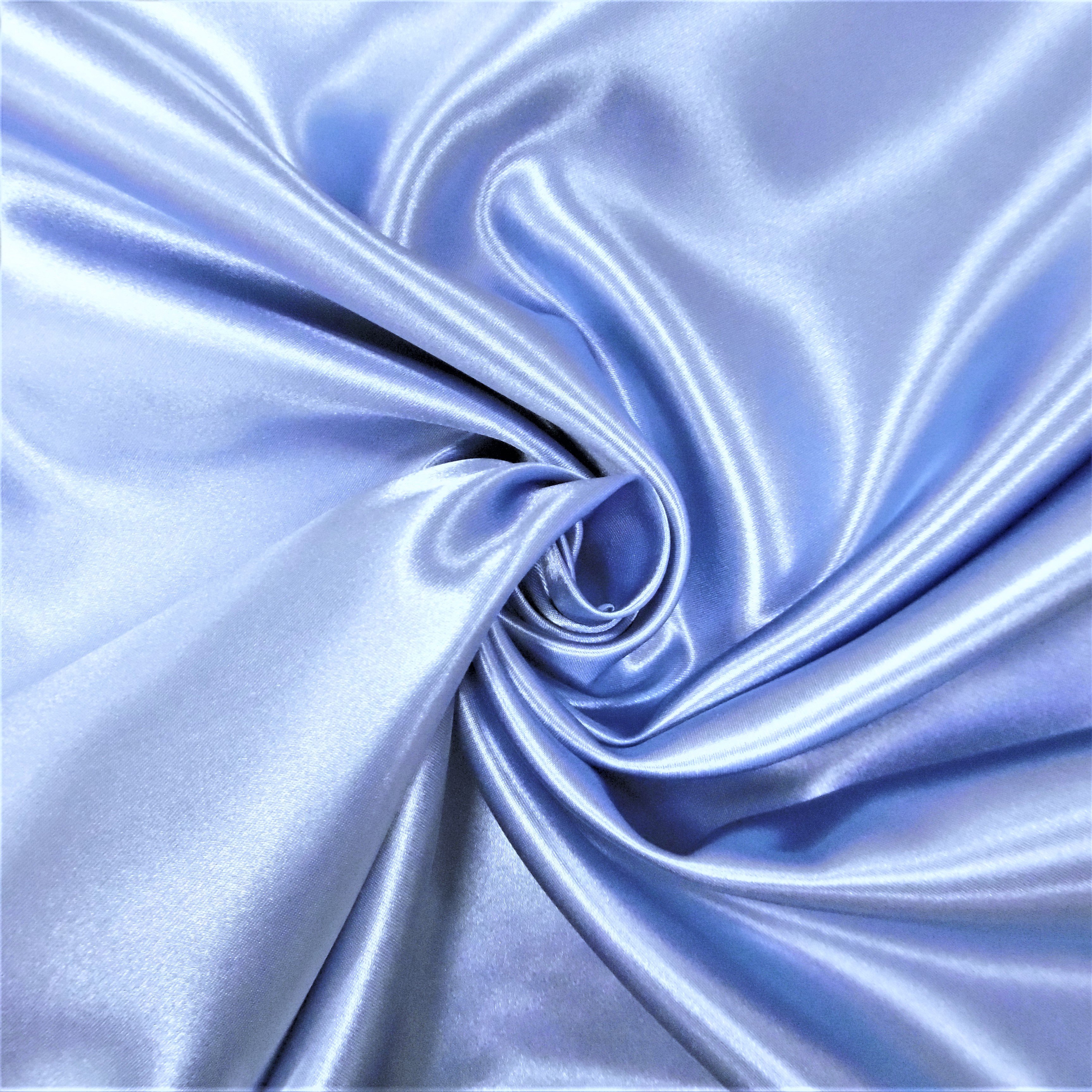 Tissu Doublure Satin Deluxe Bleu ciel