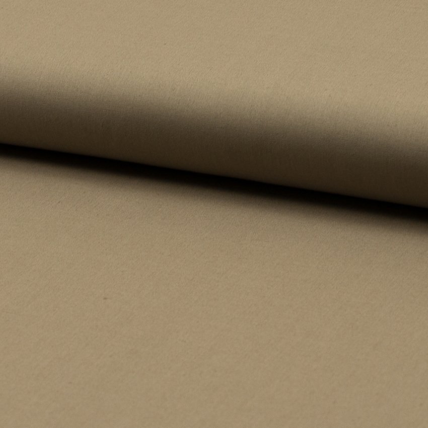 Tissu Popeline de coton unie Beige sable