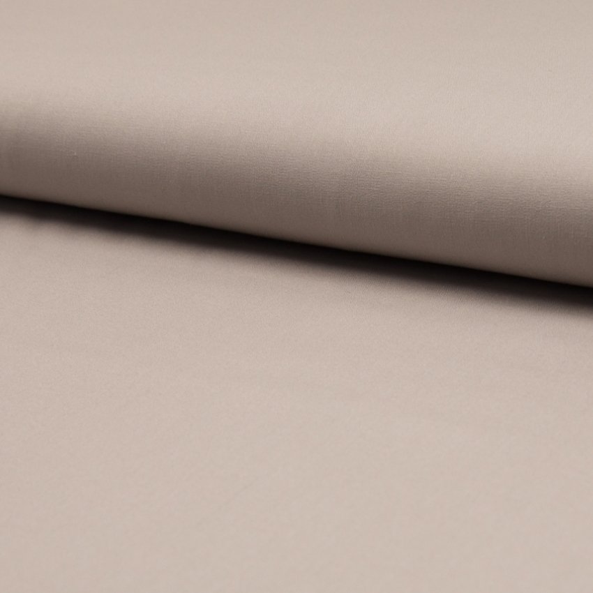 Tissu Popeline de coton unie Beige sable clair