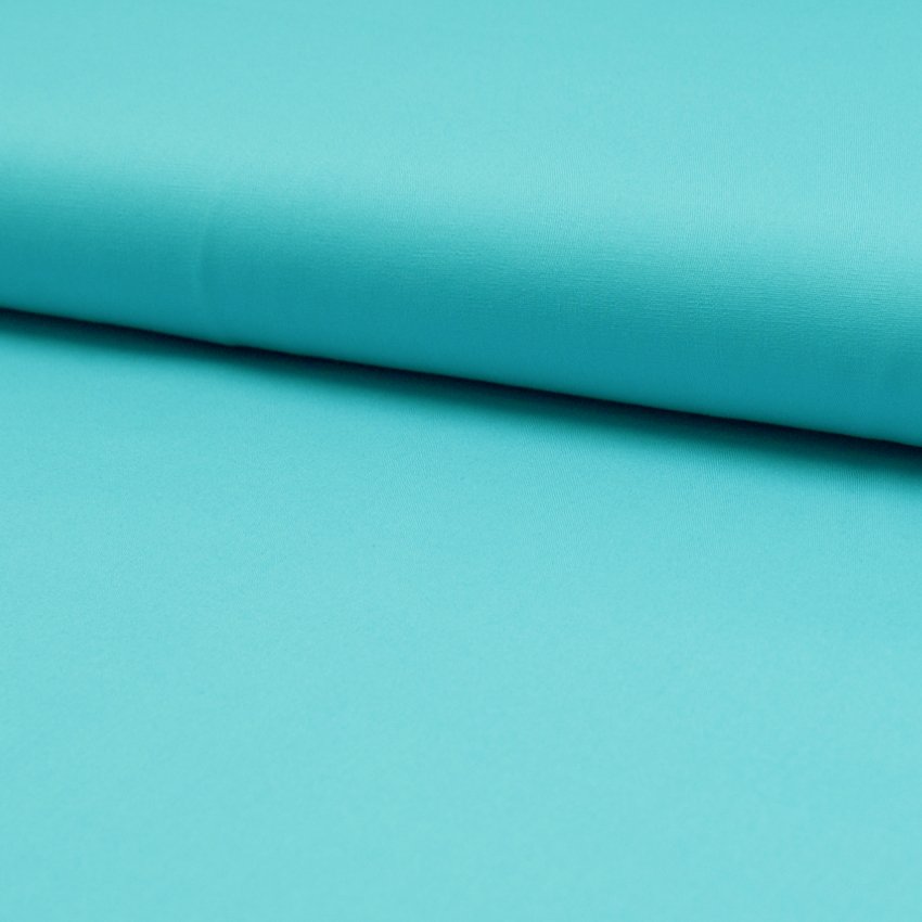 Tissu Popeline de coton unie Bleu clair