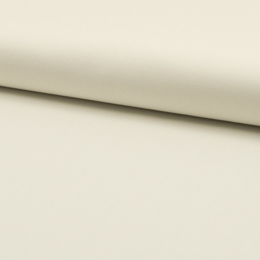 Tissu Popeline de coton unie Ecru