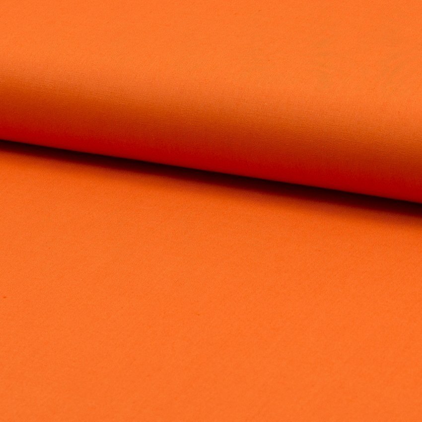Tissu Popeline de coton unie Orange