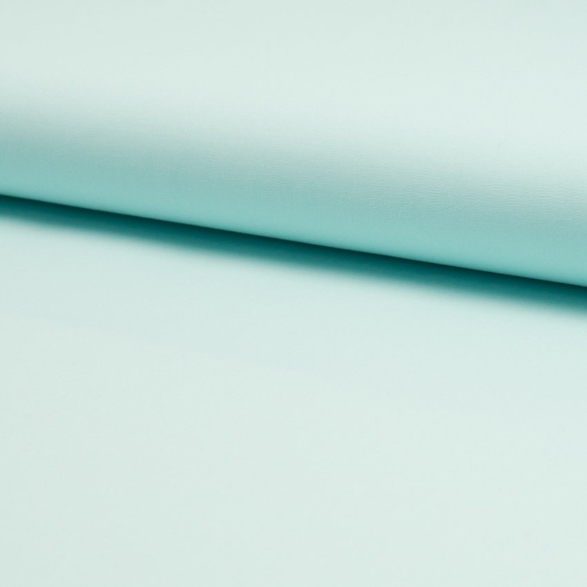 Tissu Popeline de coton unie Vert menthe