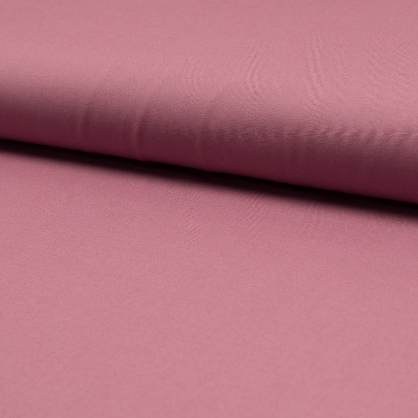 Tissu Popeline de coton unie Vieux rose