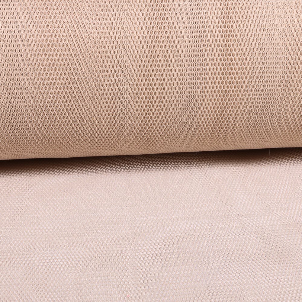 Tissu Tulle Rigide Beige - Au mètre