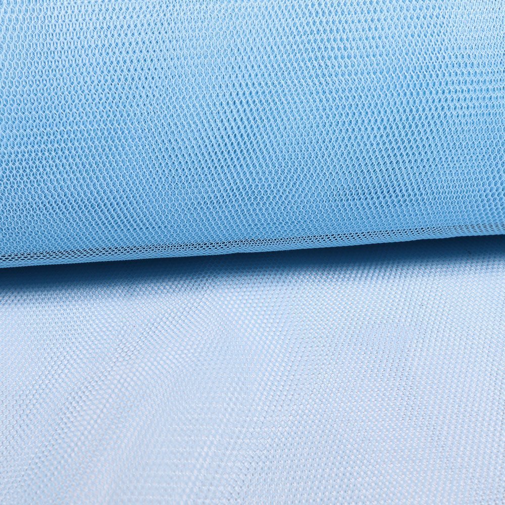 Tissu Tulle Rigide Bleu Ciel - Au mètre