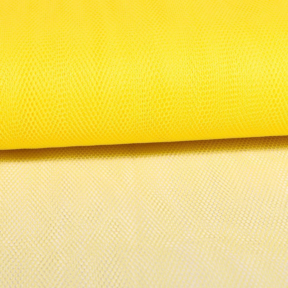 Tissu Tulle Rigide Jaune - Au mètre