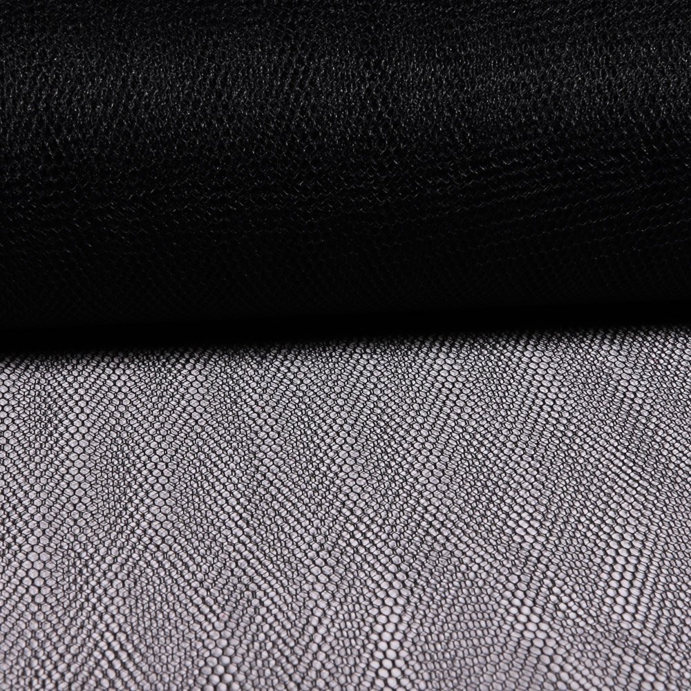 Tissu Tulle Rigide Noir - Au mètre