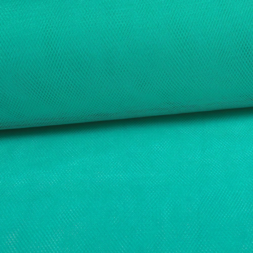 Tissu Tulle Souple Grande Largeur Bleu Tiffany - Au mètre