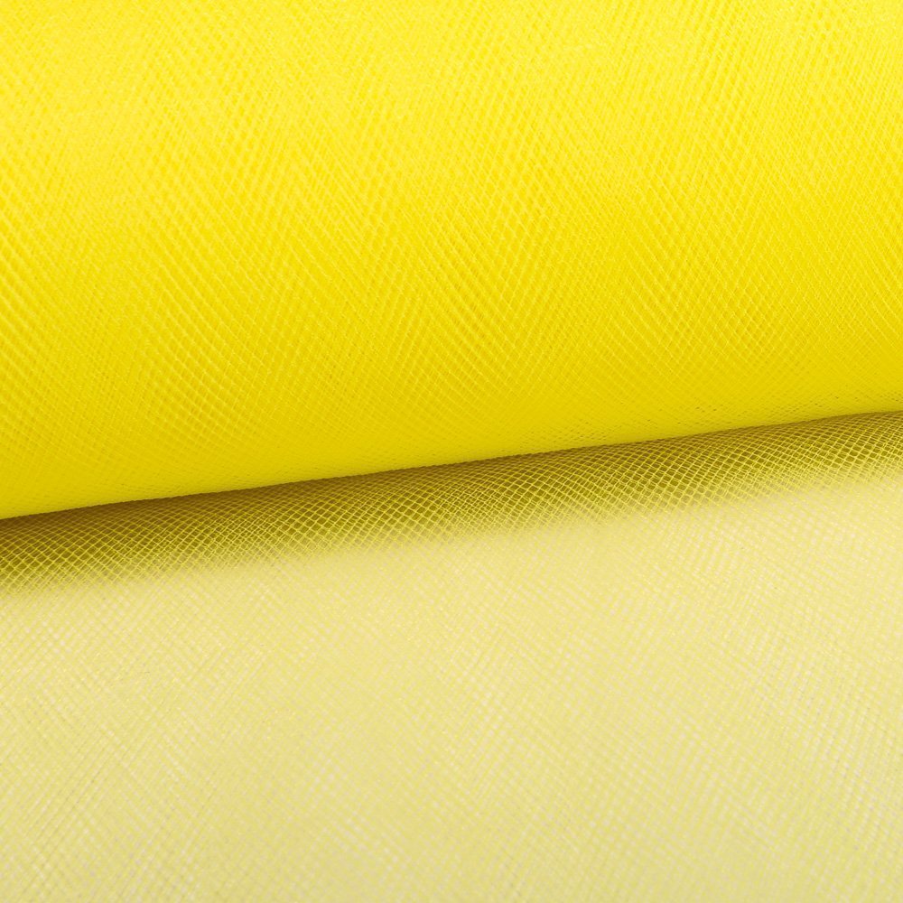 Tissu Tulle Souple Grande Largeur Jaune - Au mètre