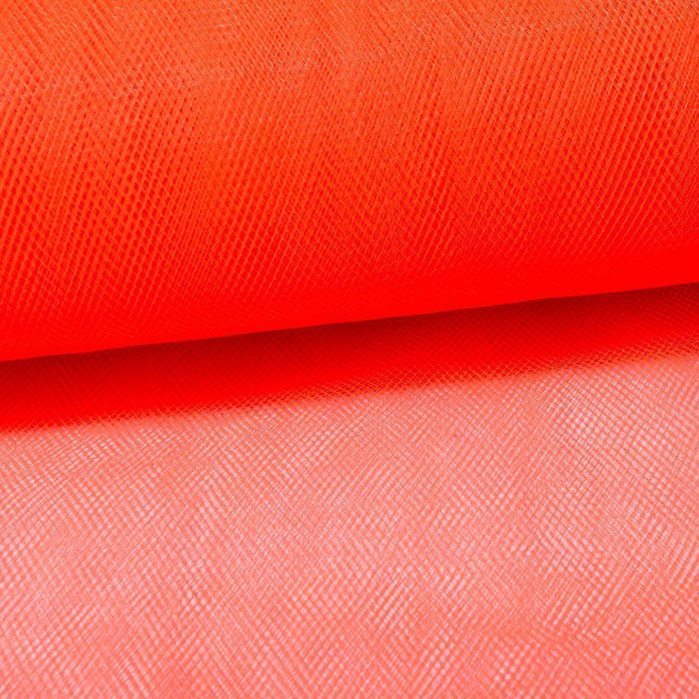 Tissu Tulle Souple Grande Largeur Orange - Au mètre