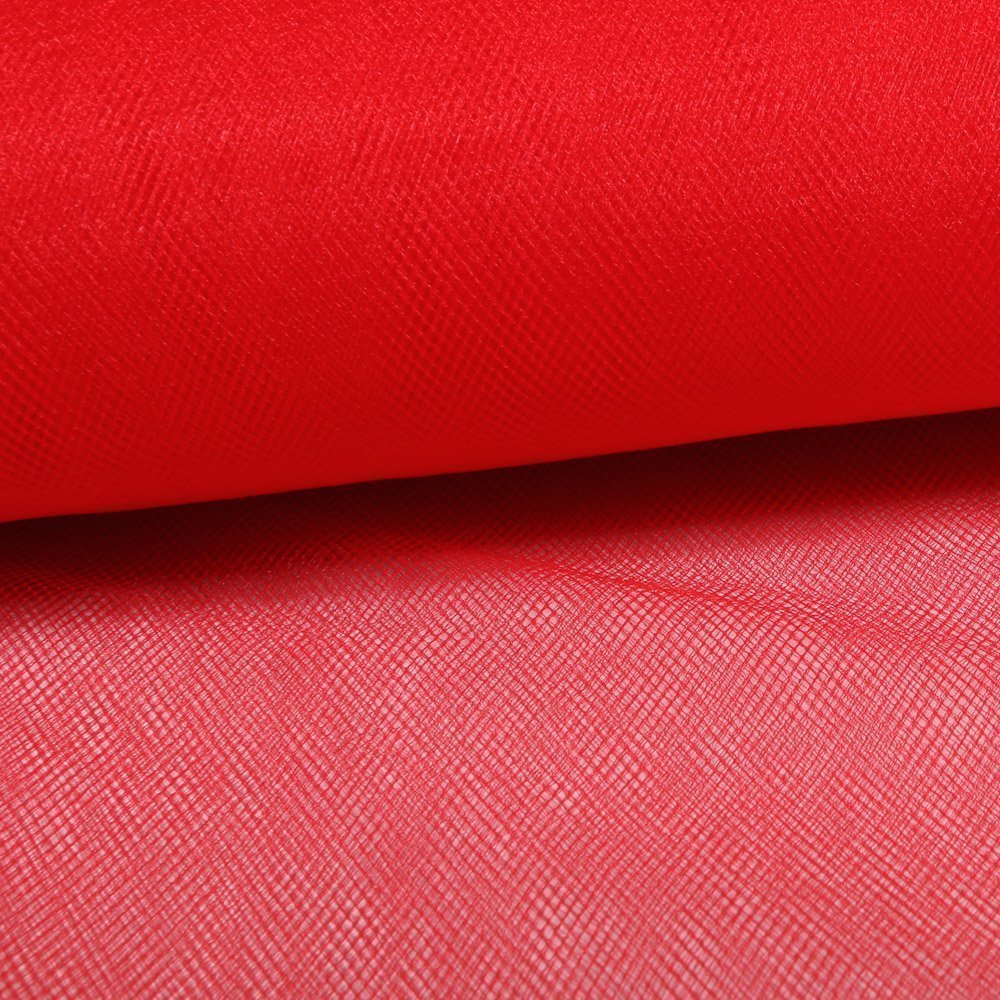 Tissu Tulle Souple Grande Largeur Rouge - Au mètre