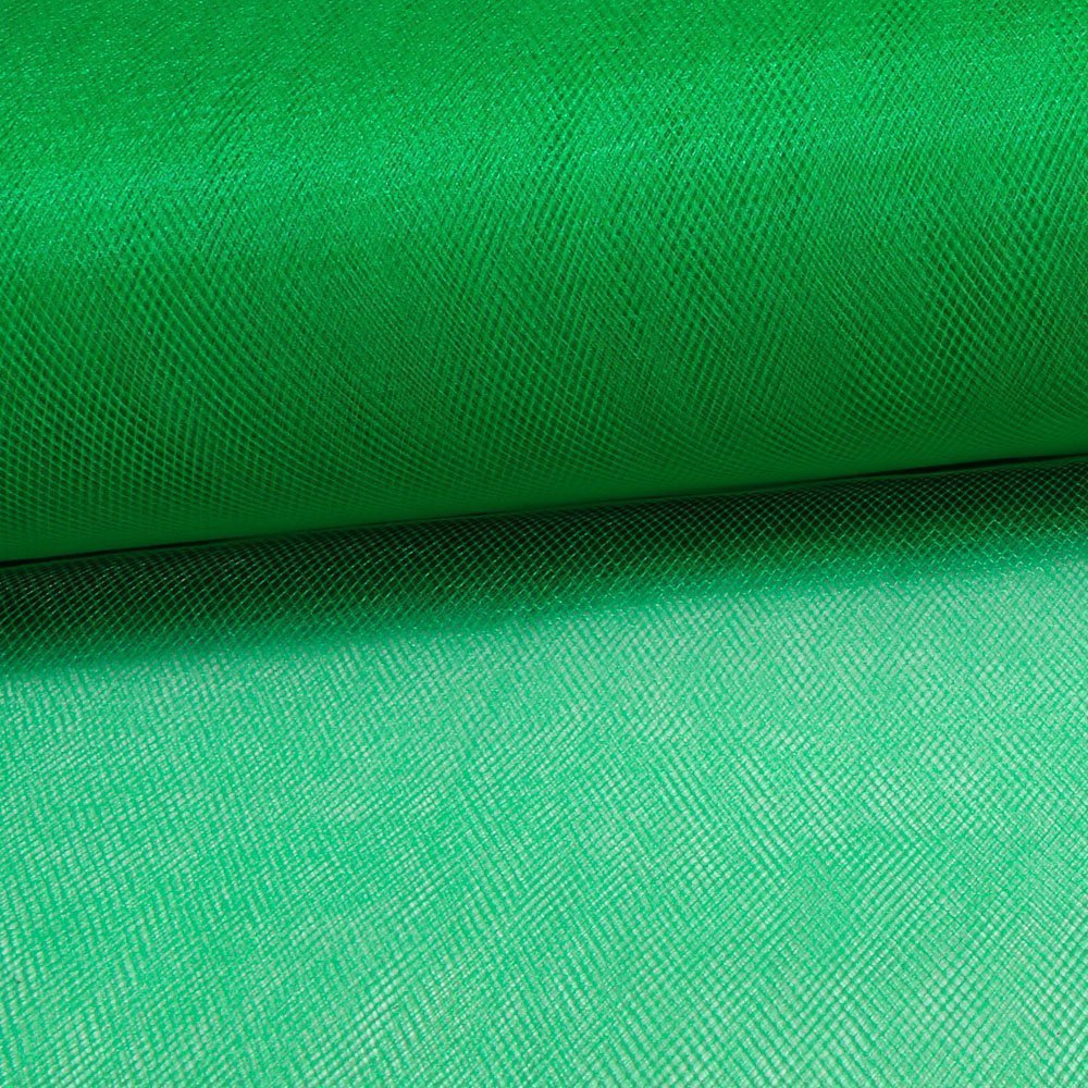Tissu Tulle Souple Grande Largeur Vert Gazon - Au mètre
