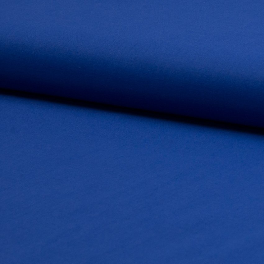 Tissu Voile de coton uni Bleu roi